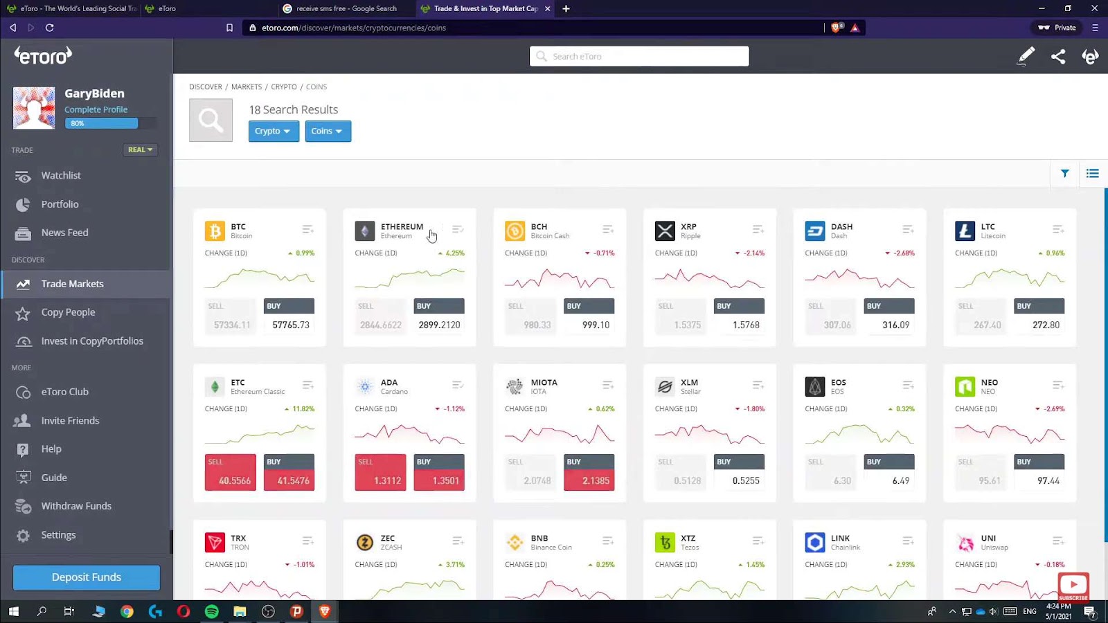 Process of buy ethereum on etoro