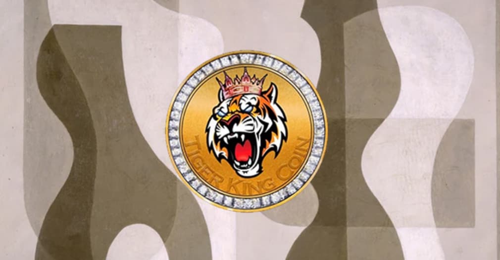 Tiger King coin crypto coin emblem