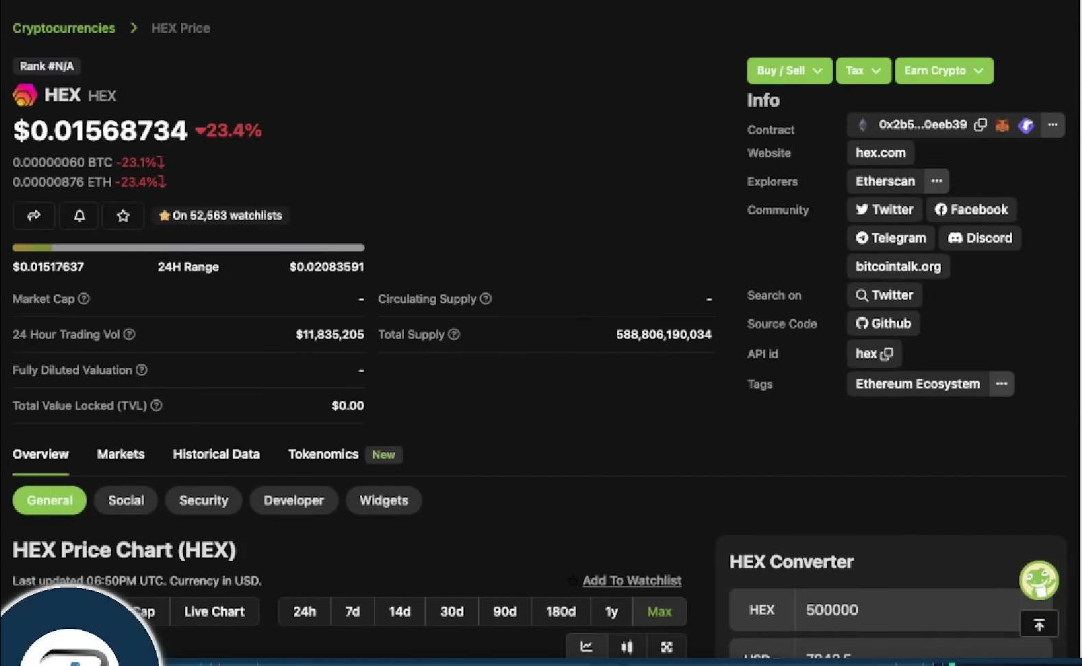 Hex Coin diagram