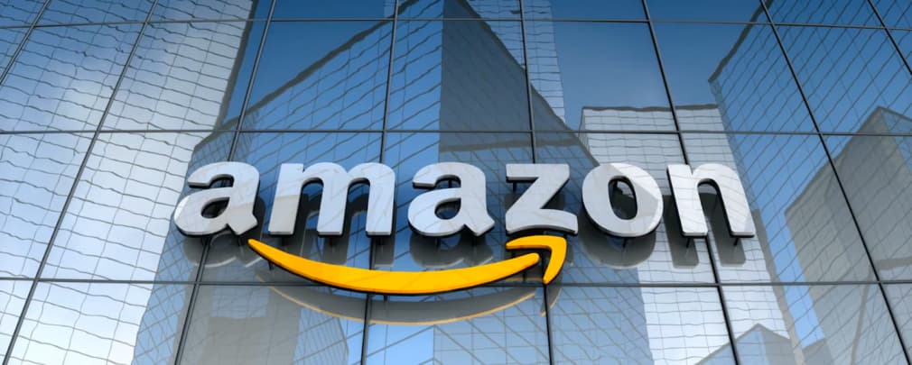 amazon building with glass windows